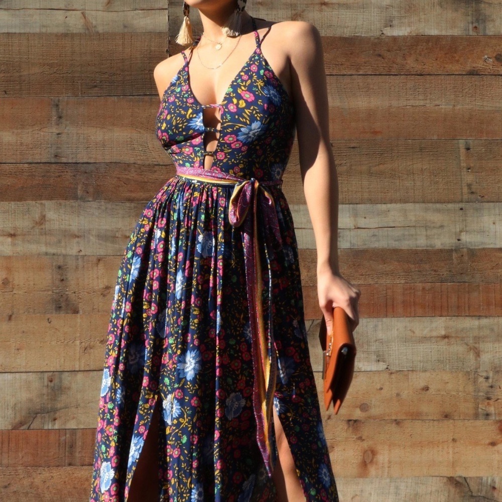 PRINTED WOVEN MAXI DRESS🤩